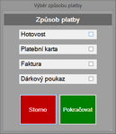 Způsob plateb